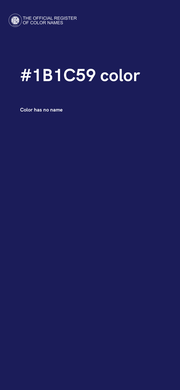 #1B1C59 color image