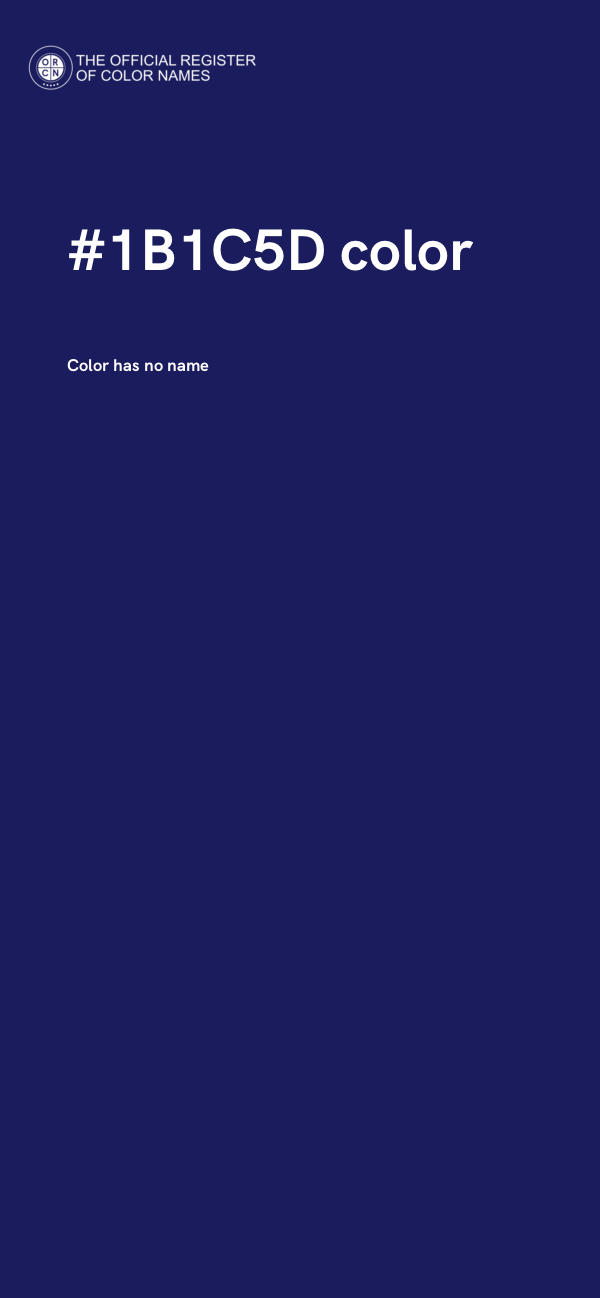 #1B1C5D color image