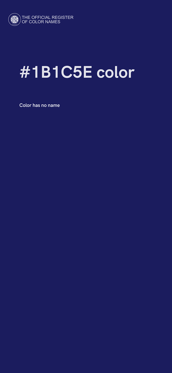 #1B1C5E color image