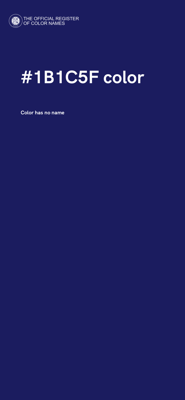 #1B1C5F color image