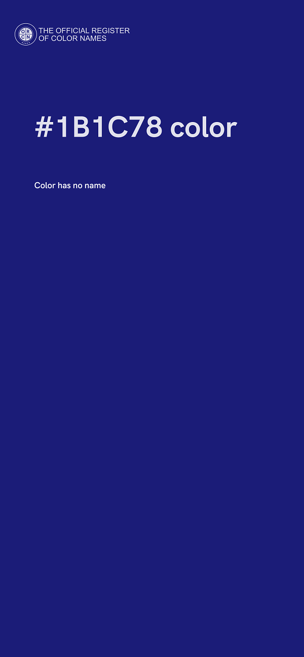 #1B1C78 color image