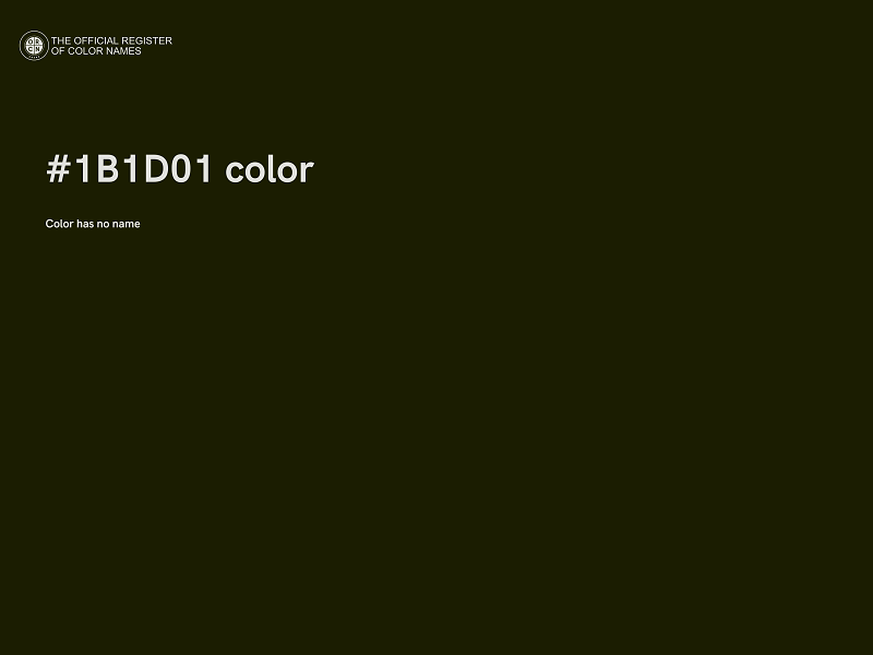 #1B1D01 color image