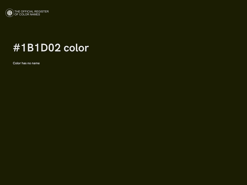 #1B1D02 color image