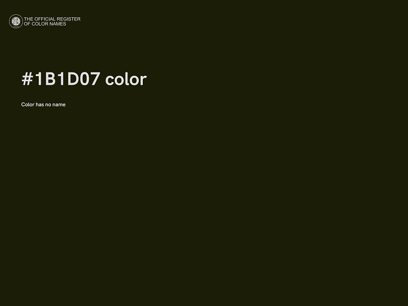 #1B1D07 color image