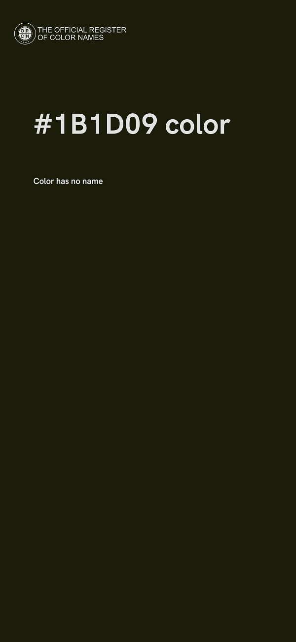 #1B1D09 color image