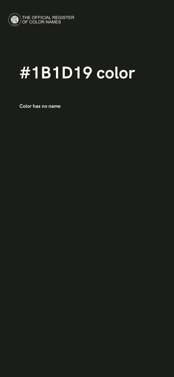 #1B1D19 color image