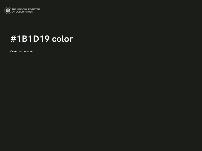 #1B1D19 color image