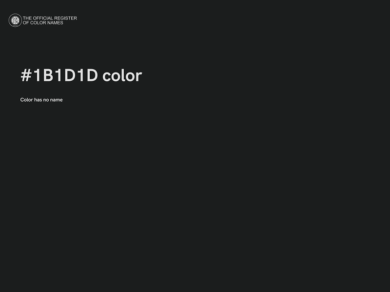 #1B1D1D color image