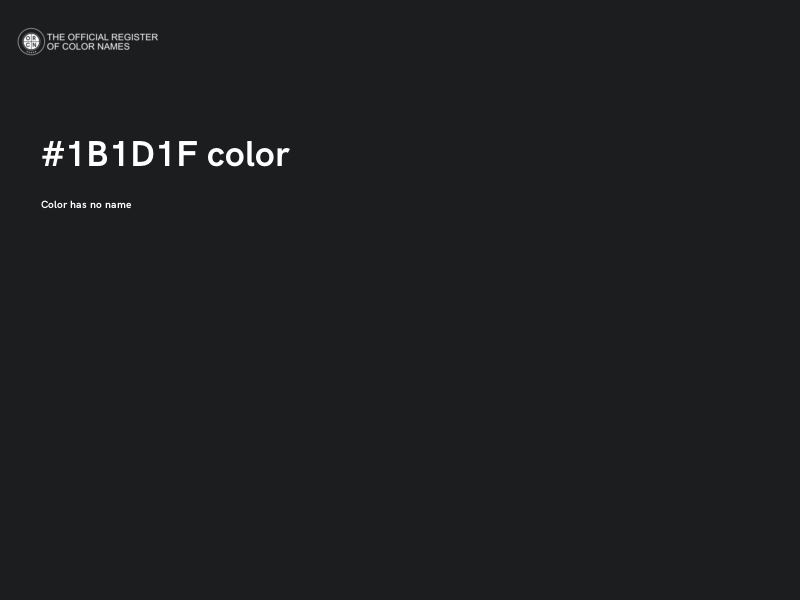 #1B1D1F color image