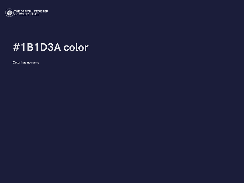 #1B1D3A color image