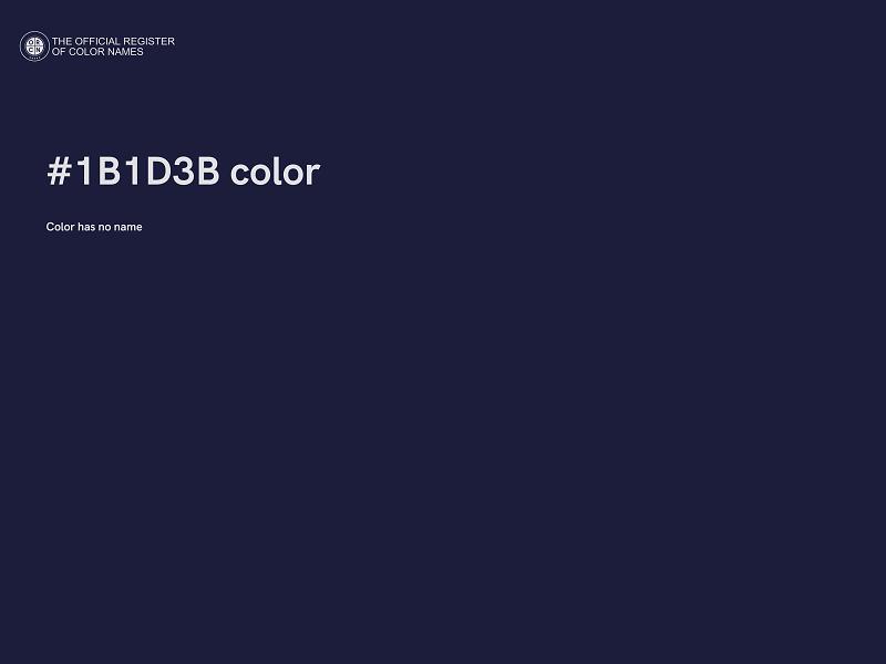 #1B1D3B color image