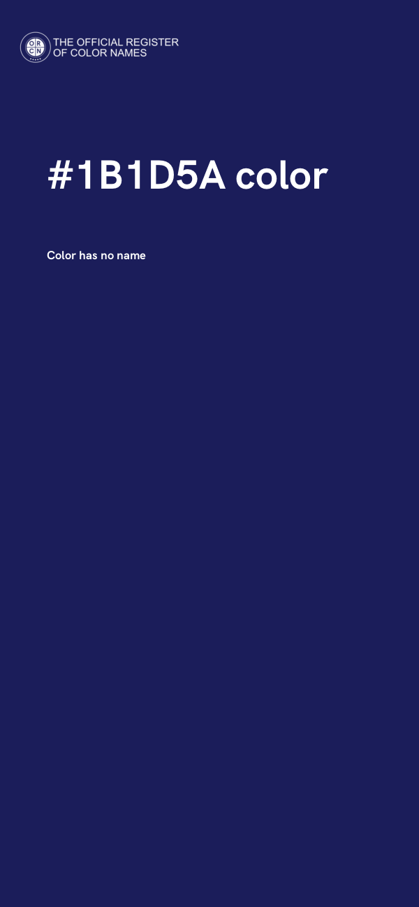 #1B1D5A color image