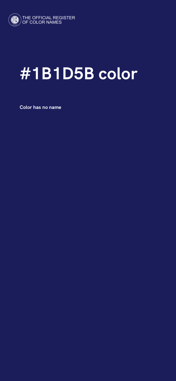 #1B1D5B color image