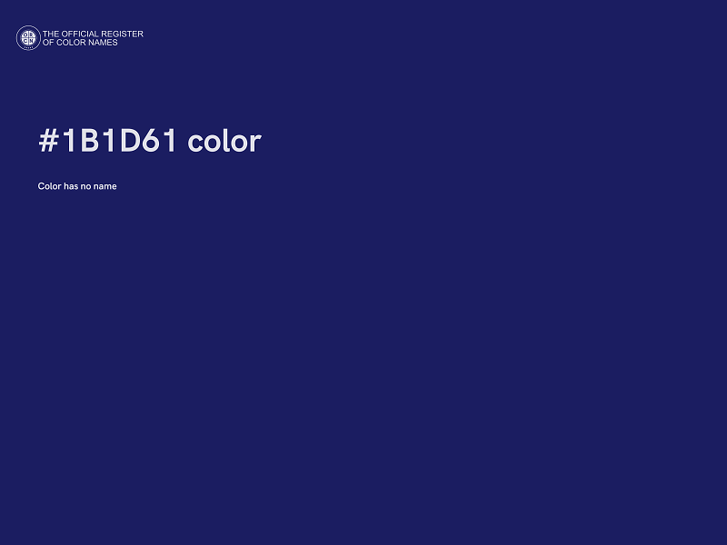 #1B1D61 color image