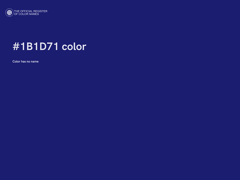 #1B1D71 color image