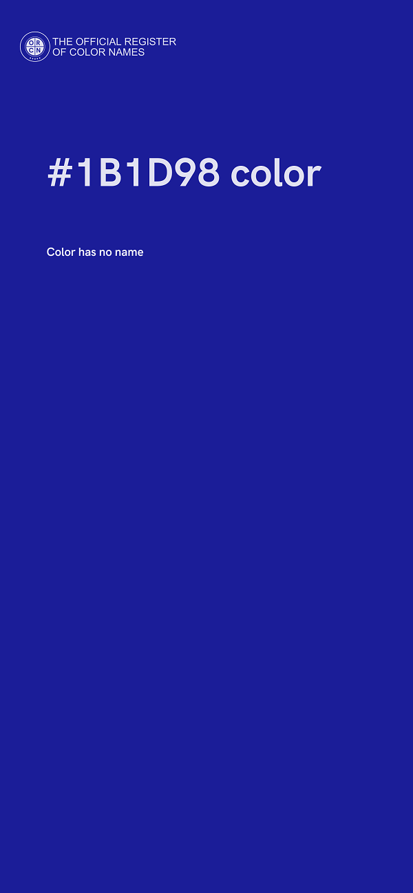 #1B1D98 color image