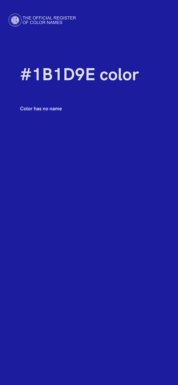 #1B1D9E color image
