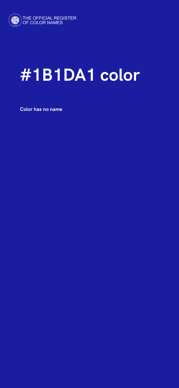 #1B1DA1 color image