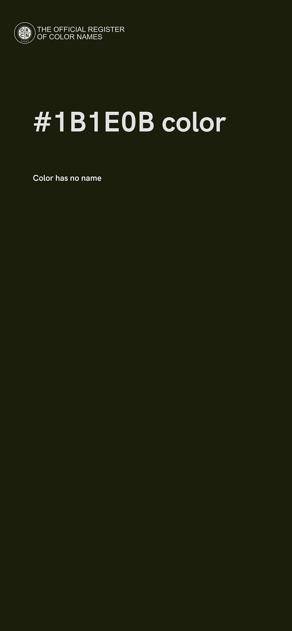 #1B1E0B color image
