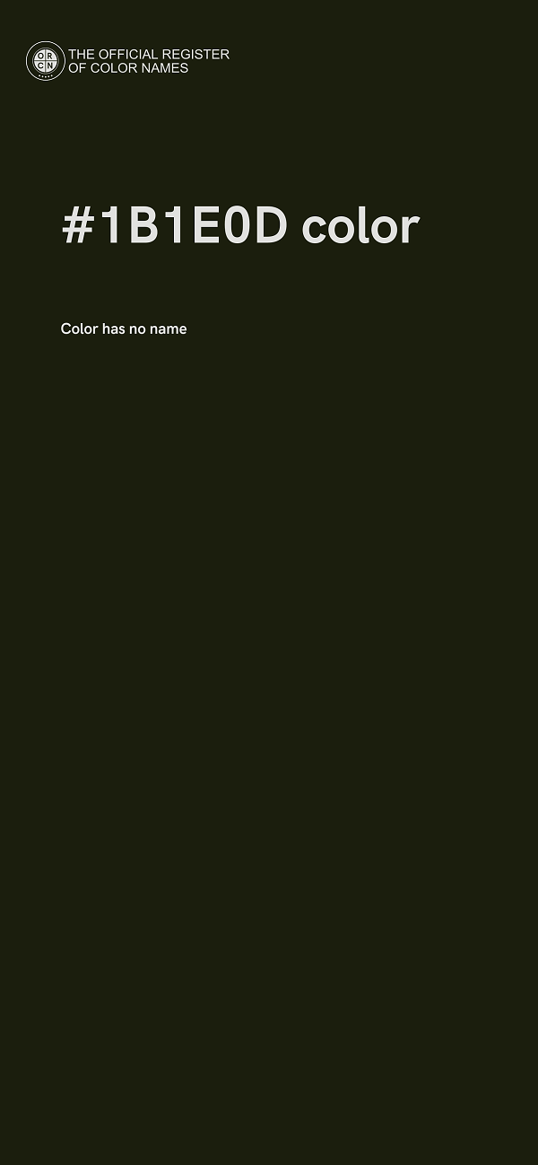 #1B1E0D color image