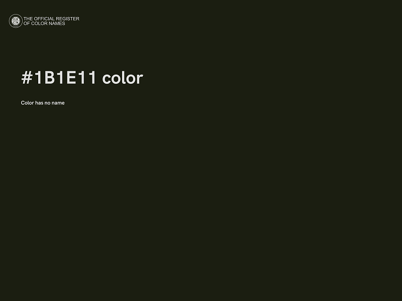 #1B1E11 color image