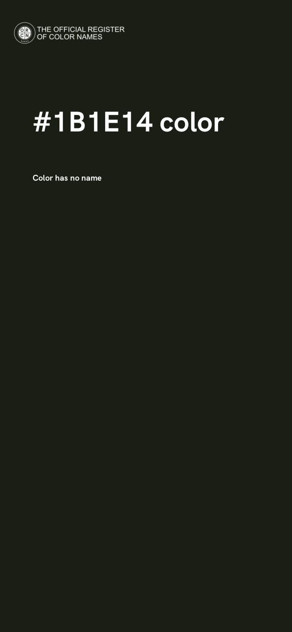 #1B1E14 color image