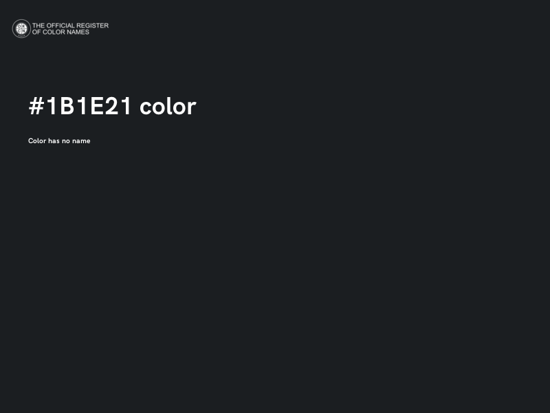 #1B1E21 color image