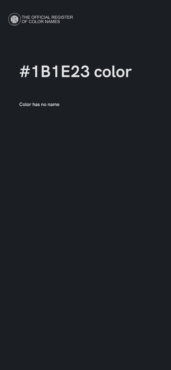 #1B1E23 color image
