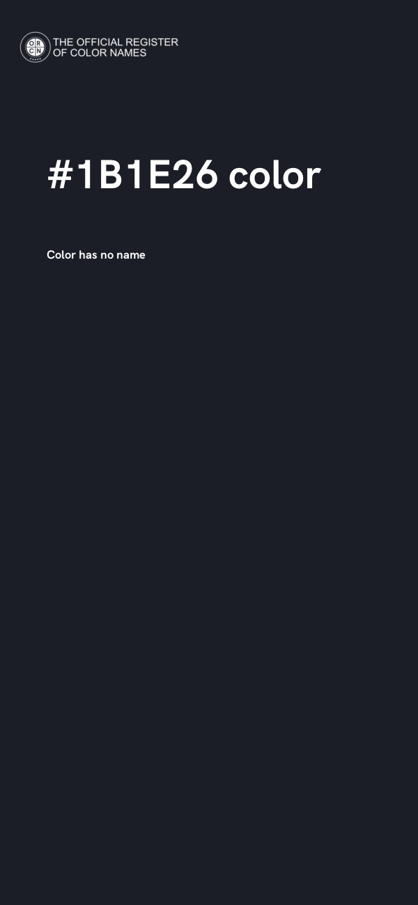 #1B1E26 color image