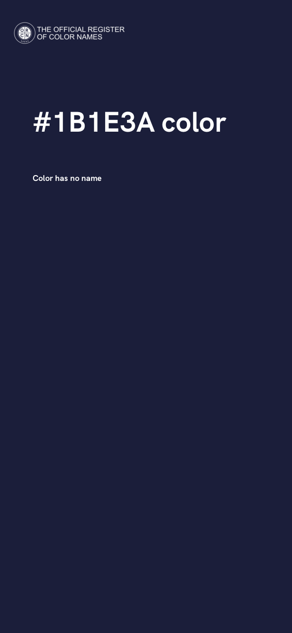#1B1E3A color image