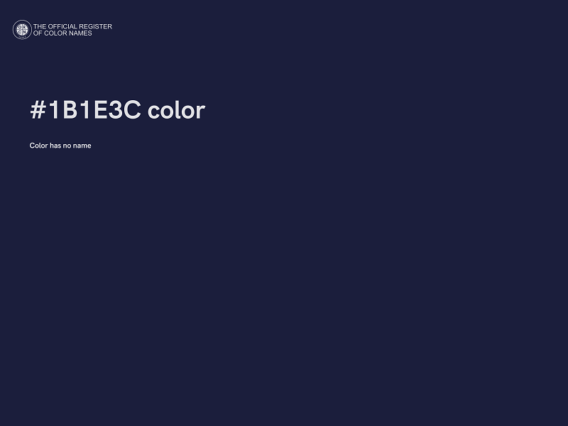 #1B1E3C color image