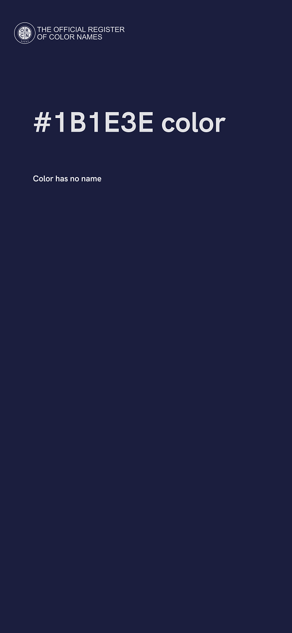 #1B1E3E color image
