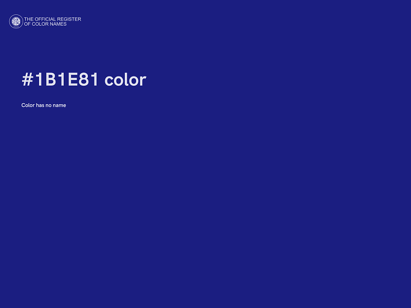 #1B1E81 color image