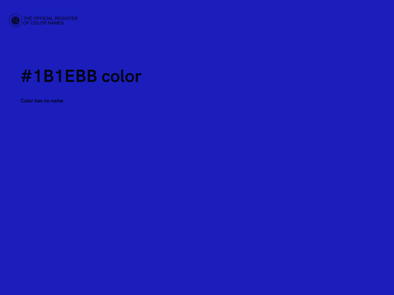 #1B1EBB color image