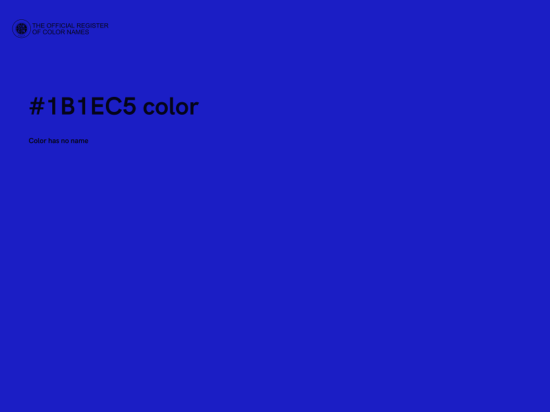 #1B1EC5 color image