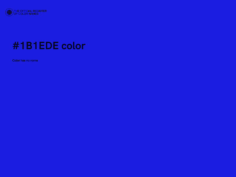 #1B1EDE color image