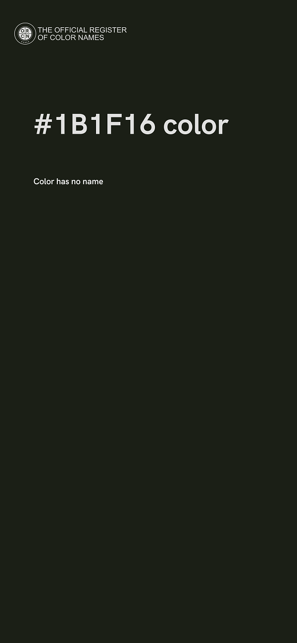 #1B1F16 color image