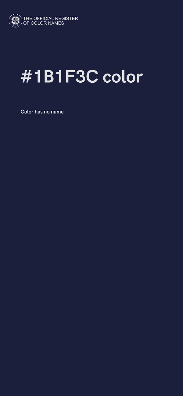 #1B1F3C color image
