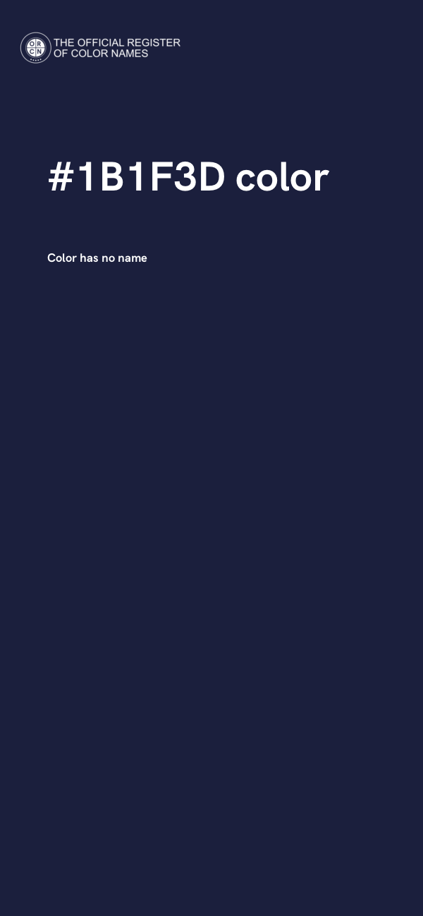 #1B1F3D color image