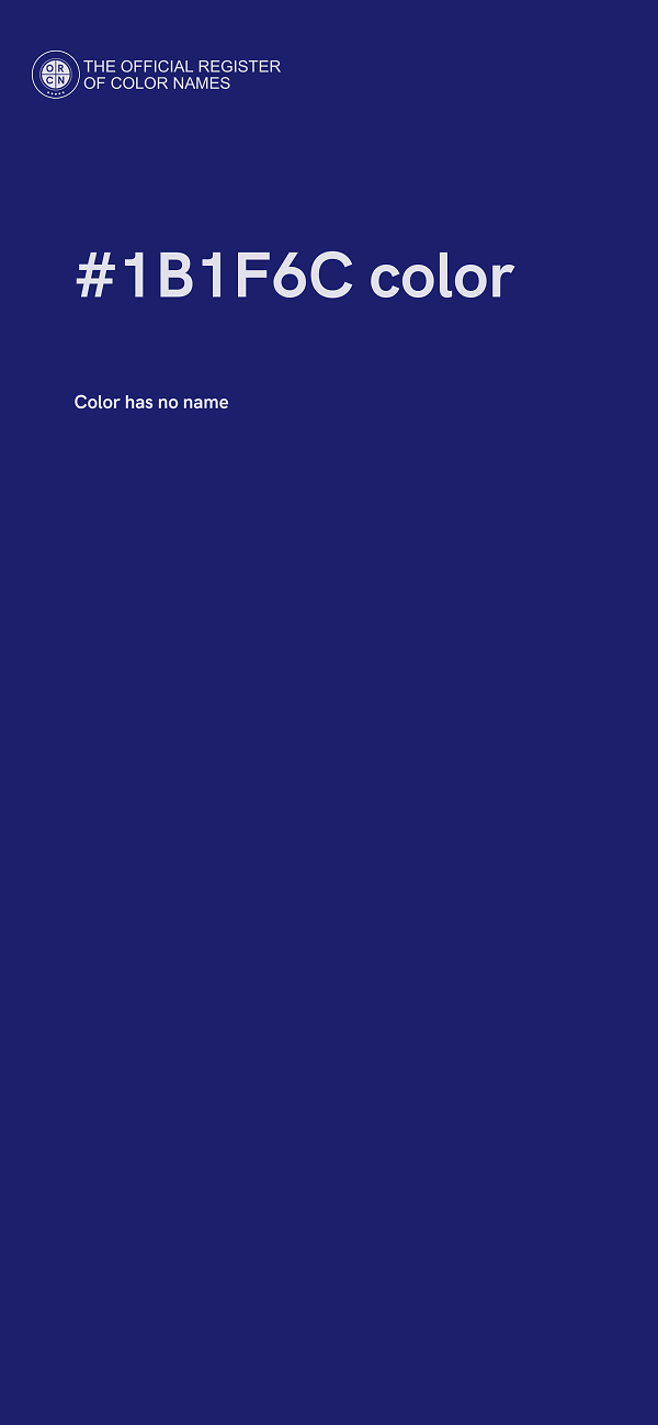 #1B1F6C color image