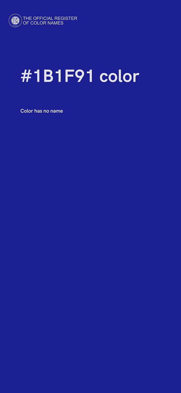 #1B1F91 color image