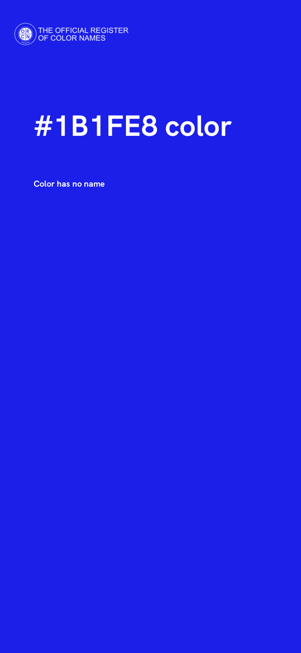 #1B1FE8 color image