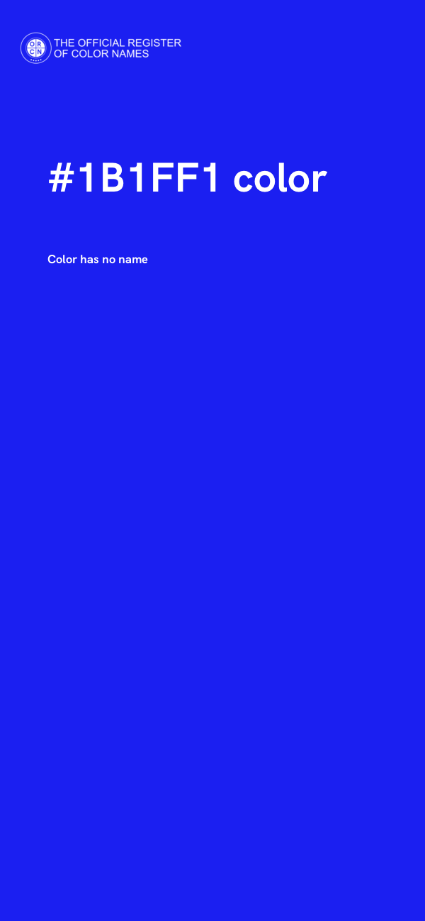 #1B1FF1 color image