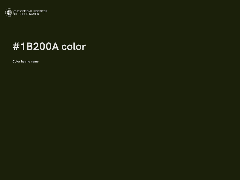 #1B200A color image