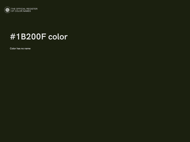 #1B200F color image
