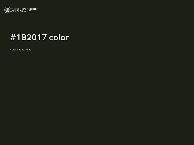 #1B2017 color image