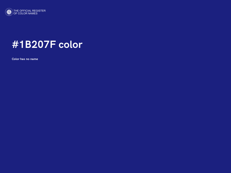 #1B207F color image