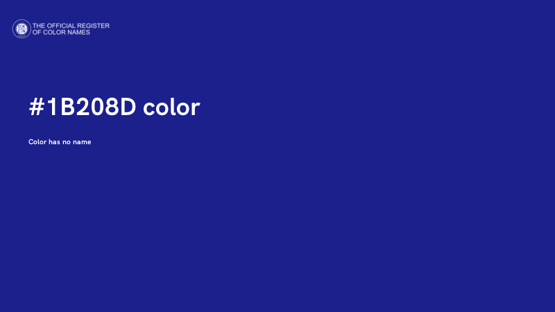 #1B208D color image