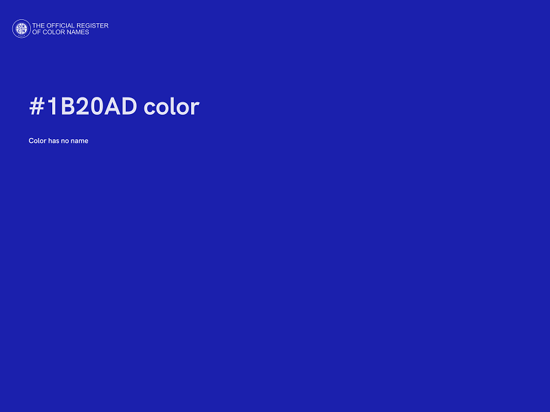 #1B20AD color image