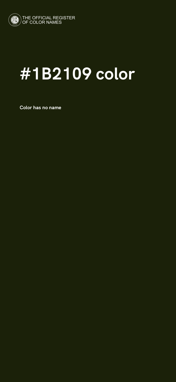 #1B2109 color image